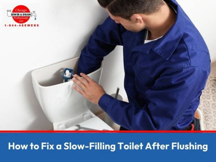 Tub fills up when toilet is flushed