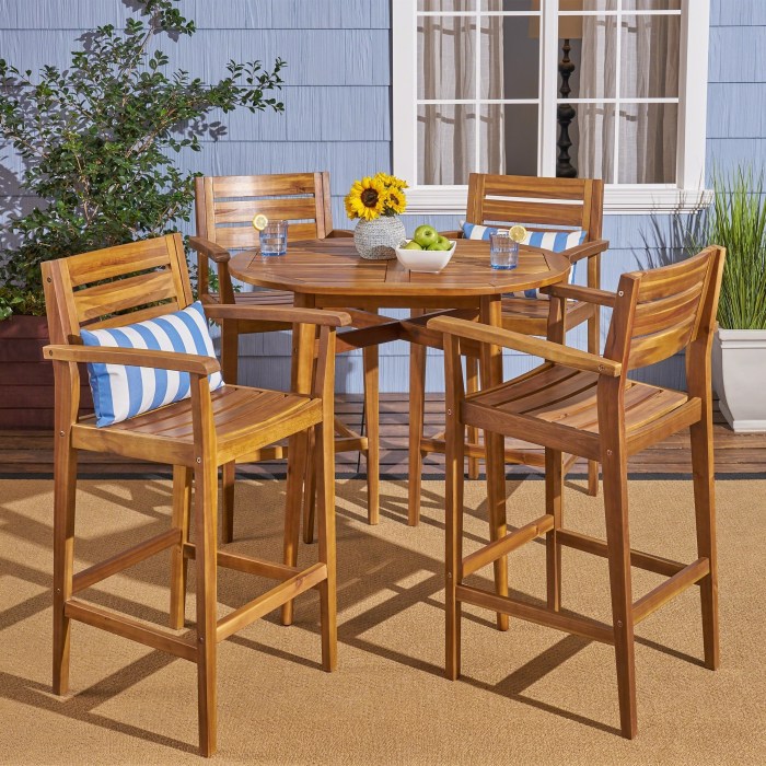 Commercial outdoor dining sets