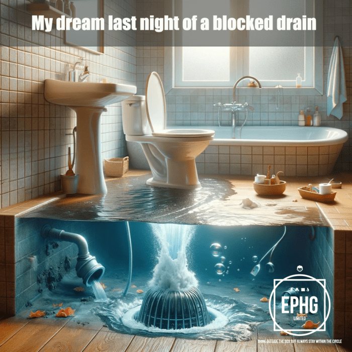 Toilet blocked water not draining