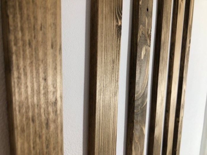 Wood slat decorative wall